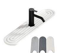 JYEVERC Instant Drying Stone, Pierre à Séchage Rapide, Protection Contre Les éclaboussures, Porte-Lotion, Distributeur de Savon en Terre de Diatomée, Plateau en Pierre Absorbant l'eau pour évier