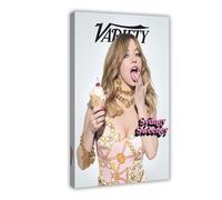 JYGBDFD Poster sur toile Actrice Sydney Sweeney (22) - Décoration pour chambre à coucher, bureau, chambre - Cadeau - 60 x 90 cm