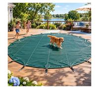 JYHHCYS Bâche Piscine pour Piscines Enterrées, Dimensions sur Mesure | Filet De Piscine Avec Capacité De Charge De 440 Lb, Résistant Aux Déchirures, Bloque Les Feuilles, Les Débris De Neige