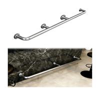 JYHHCYS Repose-Pieds pour Bar Support Mural Repose-Pieds De Bar Acier Inoxydable, Restaurant Accessoires pour Repose-Pieds De Bar avec Connecteur Interne Et Vis(Silver,19ft/579.1cm)