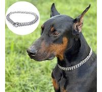 JYHY Collier étrangleur de luxe pour chien - Chaîne en fer à double chaîne pour dressage de chiens de petite, moyenne et grande taille, 40 cm