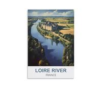 JYICUNCHO Affiches de voyage vintage Loire France 30 x 45 cm