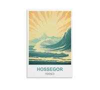 JYICUNCHO Hossegor Affiche de voyage vintage France 50 x 75 cm