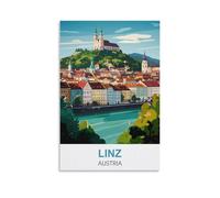 JYICUNCHO Linz Poster de voyage vintage Autriche 20 x 30 cm