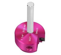 JYINCPED Alésoir de tuyau en PVC avec tête de 3,8 cm, économiseur de douille avec tige hexagonale de 1,9 cm, outil d'alésoir de raccord de tuyau en plastique ABS pour plomberie SCH.40 CPVC ABS