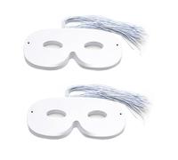 Jyinelx Lot de 40 masques vierges de mascarade, masques de super-héros, masques blancs et demi-masques de graffiti à faire soi-même, parfaits pour les fêtes personnalisées comme Halloween, bal masqué