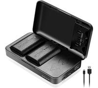 JYJZPB 2X LP-E6 LP-E6N Batteries avec Chargeur de Batterie Multifonction pour Canon EOS R, EOS R5, EOS 90D, EOS 60D, 70D, 80D, 5D II, 5D III, 5D Mark IV, 6D, 6D II, 7D, 7D II, XC10, XC15