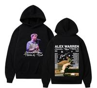 JYKJUEDZ Alex Warren est Moins Cher Que Le Parcours de Traitement Automne/Hiver Homme Sweat à Capuche en Coton Ample Sweat à Capuche Unisexe de Haute qualité