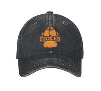 JYKJUEDZ Casquette de Baseball All for The Game Printemps Mode Camionneur Renards Imprimé Patte Unisexe-Ados Design Extérieur Gym Respirant Snapback