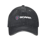 JYKJUEDZ Casquette de Baseball Classique suédoise Saabs Scanias Baseball Hommes Femmes Denim Vieilli Snapback entraînements en Plein air Cadeau