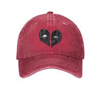 JYKJUEDZ Casquette de Baseball rétro Deadpool en Coton Vieilli pour Homme et Femme Motif cœur Snapback idéal pour Les activités de Plein air