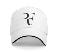 JYKJUEDZ Casquette de Baseball Roger Federer Patch Tennis Unisexe Décontracté Extérieur 2024 Crème Solaire Printemps Chapeau de Soleil