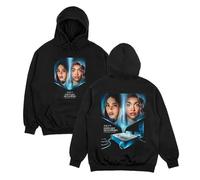 JYKJUEDZ Maria Becerra & Tini Jusqu'à ce Que Je Tombe Amoureuse du Sweat à Capuche Mode Automne et Hiver Imprimé 100% Pur Coton Sweat à Capuche