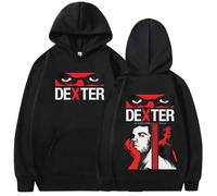 JYKJUEDZ Pulls Vintage surdimensionnés en Coton pour Homme et Femme inspirés de la série télévisée Dexter Morgan Collection Automne-Hiver