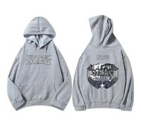 JYKJUEDZ Sweat à Capuche Ate Chk Boom Style coréen pour garçons imprimé Graphique Manches Longues Unisexe Streetwear Hiver