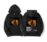 JYKJUEDZ Sweat à Capuche de Voyage Sebastian Yatra Mantra Album pour Homme Polaire de Haute qualité Style Vintage des années 90 Hip-hop Confortable en Coton