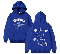 JYKJUEDZ Sweat à Capuche Graphique Jeremiah Cousins Beach pour Homme et Femme Style Streetwear décontracté en Polaire pour l'été où Je suis devenue Jolie