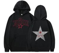 JYKJUEDZ Sweat à Capuche imprimé Album Rappeur MGK Lost Americana pour Homme et Femme Style rétro Manches Longues Polaire