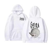 JYKJUEDZ Sweat à Capuche rétro pour Homme et Hiver imprimé Graphique de l'album de Musique de Baleine « from Mars to Sirius » du Groupe de métal français Gojira