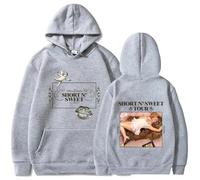 JYKJUEDZ Sweat à Capuche surdimensionné Sabrina Carpenter Short 'N Sweet Tour Vintage Harajuku Fashion pour Homme et Femme