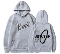 JYKJUEDZ Sweat à Capuche Unisexe pour Homme et Femme Motif Dessin animé Bocchi The Rock Hitori Gotou Style Harajuku Streetwear Automne-Hiver