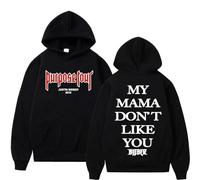 JYKJUEDZ Sweat-Shirt Justin Bieber Purpose Tour My Mama Don't Like You pour Homme et Femme à Manches Longues surdimensionné Style Streetwear