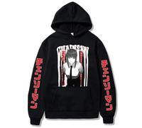 JYKJUEDZ Sweat-Shirt surdimensionné à Manches Longues en Polaire pour Homme et Femme Style Hip-hop et décontracté inspiré du Manga Chainsaw Man Makima