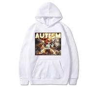 JYKJUEDZ Sweats à Capuche avec imprimés d'os autistes Streetwear Punk Gothique Mode Hommes et Femmes et Sweats à Capuche d'hiver