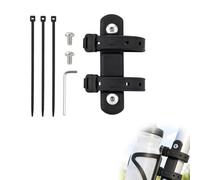 Jylen Adaptateur Porte Bidon Vélo, Support Gourde Silicone, 3 Colliers de | Silicone anti-rayures, montage sans perçage, fixation par colliers, compatible fixe descente VTT course moto