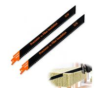 Jylen Lame Scie Sabre 300 mm Isolante, 2 pièces, Tige Universelle | Acier chrome vanadium, coupes sans déchirure, plongeante pointue, compatible avec Bosch, compatible avec DeWalt