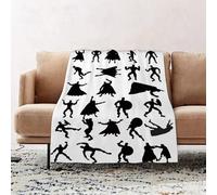 JYLYZZIN Couvertures et Plaids 100 x 130 cm Couverture en Flanelle, Couverture Chaude de Canapé, Jete de lit, Collection de 25 Silhouettes de Super-héros