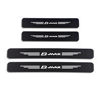 JYMLOV 4 PièCes Bande Protection Seuil de Porte Voiture pour Fo-RD B-Max BMAX B Max Accessoires Autocollant en Fibre de Carbone Plinthes pour Auto Film Anti-Rayures,White