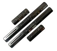 JYMLOV 4 Pièces Plaques Plinthes en Acier Inoxydable pour NIS-san Qashqai J10 J11 J12 2016 2017 2018 2019-2022, Voiture Seuil de Porte Door Sill Contre Les Rayures Protection Accessoires,Silver