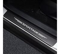 JYMLOV 4 Pièces Protecteur de seuil de Voiture pour KI-A Sportage Accessoires Autocollants de Seuil de Porte de Voiture,White