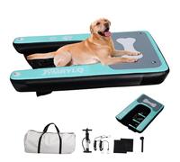 JYMRYLQ Chiens rampe pour chien gonflable rampe pour chien piscine 150 x 100 cm chien nautique pour chiens chats jusqu'à 100 kg lac rivière