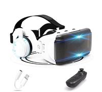 JYMYGS Lunette 3D VR, Casque de Réalité Virtuelle, Casque VR, Contrôleur Bluetooth Smartphone pour iPhone 13 Pro Max/13 Pro/13/12/11, pour Samsung Galaxy S21, Huawei, Xiaomi séries