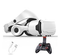 JYMYGS Lunette 3D VR, Casque de Réalité Virtuelle, Casque VR, Contrôleur Bluetooth Smartphone pour iPhone 13 Pro Max/13 Pro/13/12/11, pour Samsung Galaxy S21, Huawei, Xiaomi séries