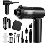 JYNSROU Aspirateur à Pliable à 90° Main sans Fil, 16000Pa Petit Aspirateur de Voiture Portable Puissant pour Voiture,Cuisine,Noir