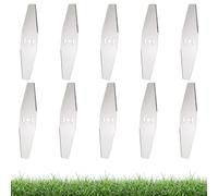 JYNVO 10 Pièce Lame Débroussailleuse,Coupe Bordure Lame De Rechange, Lames de Rechange en Métal Coupe-Bordure électrique Lame en Métal pour Jardins Fermes et Défrichements