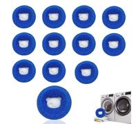 JYNVO 12PCS Attrape Poils Machine à Laver, Boules Anti-Poils Réutilisables pour Enlever Poils d'Animaux et Fusses