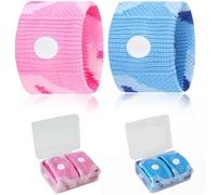 JYNVO 2 Bracelets Anti-Nausées, Bracelet Mal des Transports pour Enfants & Adultes, Contre Mal de Mer & Nausées lors du Vol, Pour l'anxiété, la voiture ou la mer
