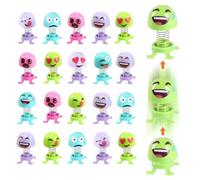 JYNVO 20 Pcs Monster Jumping Toys with Jumping Springs, Creative Puzzle Expressions Spring Villain, Jumping Monster Kids Toys, Kids Birthday Party Gift Toys, Random Colours