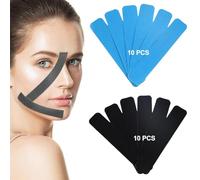 JYNVO 20 Pièces Face Lifting Tape, Patch Anti-Rides, Patch pour Rides du Lion, Patches Faciaux pour Raffermir la Peau