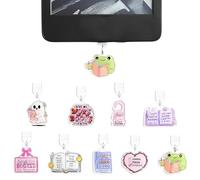 JYNVO 9pcs Bouchons Anti-Poussière Kindle,pour Type C/USB C | Breloques Lire, Cadeau Créatif pour Fêtes(nécessite d'être inséré complètement dans la rainure du bouchon anti-poussière)