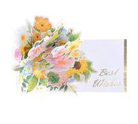 JYNVO Carte Fleur Pop-Up, Carte Anniversaire Femme, Tournesol Fleurs Carte Pop Up, 3D Romantique Carte Anniversaire pour Mère Épouse Petite Amie Fille, Cadeau pour Femme(A)