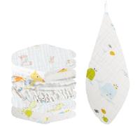 JYNVO Langes Coton Bébé 25X50Cm, Mousseline Lange Bebe Lot De 6, Extra Doux Absorbant Respirant pour Nouveauné Peau Sensible, Carrés De Mousseline pour Garçons Et Filles