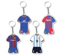 JYNVO Lot de 4 porte-clés en maillot, porte-clés de la série de célébration de football, souvenirs de football, porte-clés en maillot ultra-fini en acrylique, pendentifs en maillot, cadeaux pour fans