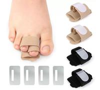 JYNVO Lot de 4 séparateurs d'orteils, correcteur d'orteils en marteau, correcteur d'hallux valgus, séparateur d'orteils pour la correction de l'hallux valgus et des orteils superposés