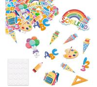 JYNVO Lot De 60 Confettis DéCoratifs Multicolores Pour La RentréE Des Classes,Abc,123,DéCoration De Table Pour La RentréE Scolaire, La RentréE Scolaire 2025,Fille Et GarçOn,DéCoration De Table