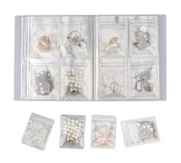 JYNVO Pochette à Bijoux de Voyage, Rangement Bijoux avec 160 Compartiments, Trousse à Bijoux Anti-Oxydation et Poussière, Transparente pour Facile Accès aux Boucles d'Oreilles Colliers Bracelets